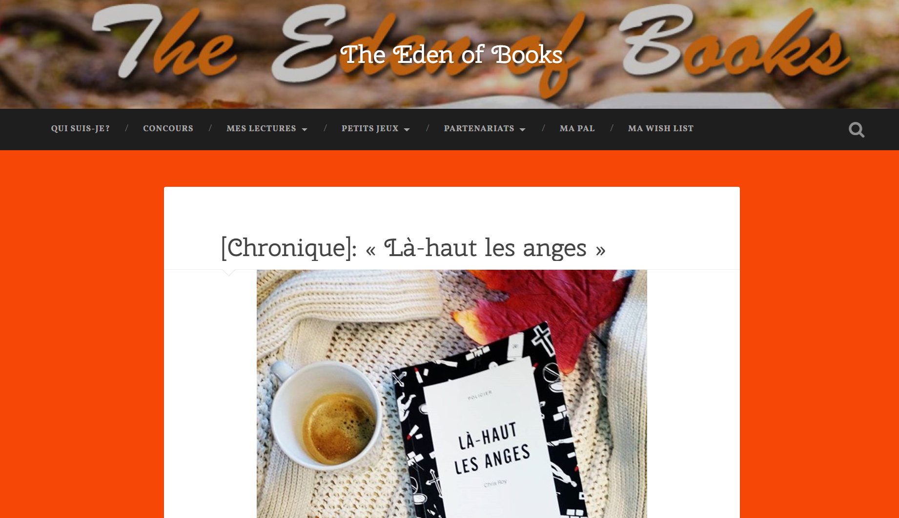 The Eden of Books : Là-haut les anges, Chris Roy