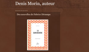 Denis Morin parle des nouvelles de Fabrice Décamps